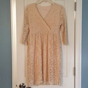 Pink Blush Maternity Lace Dress Size Medium